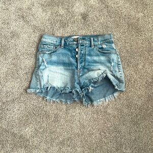 Buckle Jean shorts